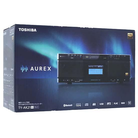 TOSHIBA　SD/USB/CDラジオカセットレコーダー AUREX　TY-AK21(K)　ブラック