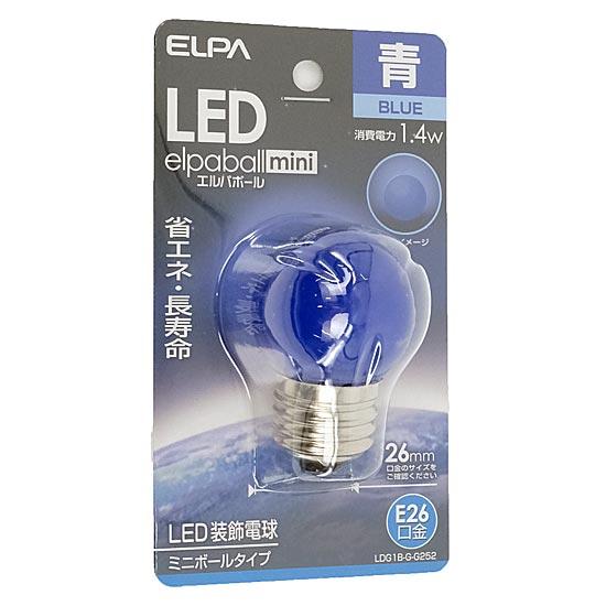 ELPA　LED電球 エルパボールmini LDG1B-G-G252　青色