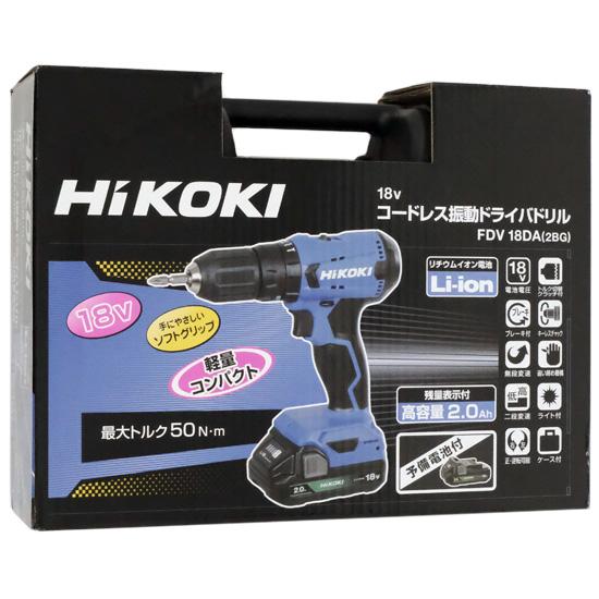 HiKOKI　18V コードレス振動ドライバドリル　FDV18DA (2BG)
