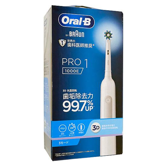 Braun　電動歯ブラシ オーラルB PRO1 D3055133WT　ホワイト