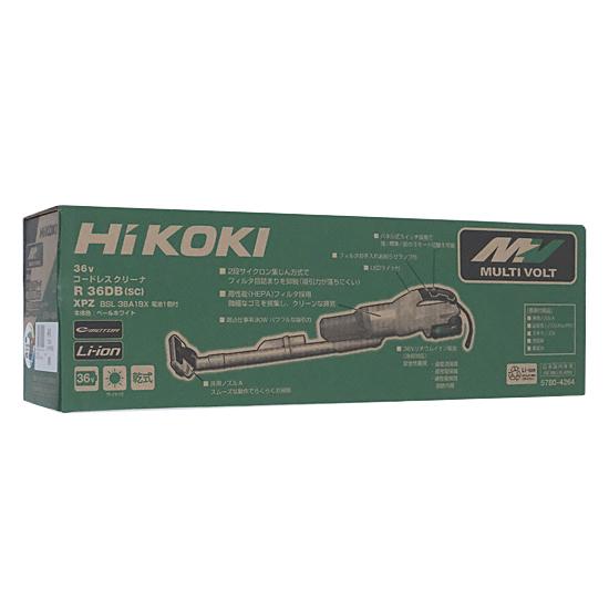 HiKOKI　マルチボルト(36V) コードレスクリーナ　R36DB(SC)(XPZ)　ペールホワ･･･