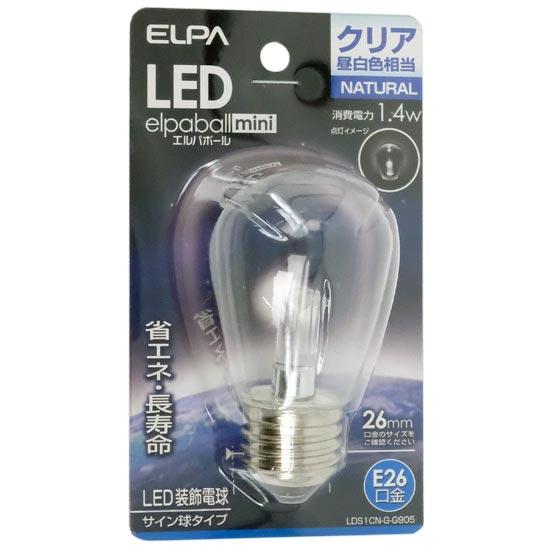 ELPA　LED電球 エルパボールmini　LDS1CN-G-G905　昼白色