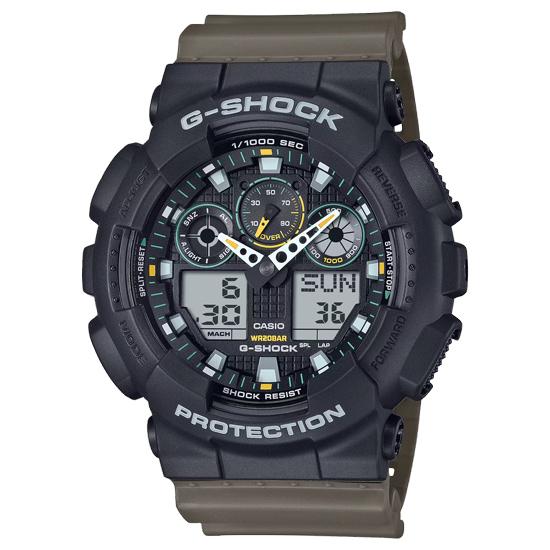 CASIO　腕時計 G-SHOCK Two tone utility colors　GA-100TU-1A3JF