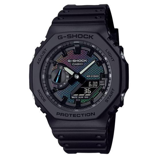 CASIO　腕時計 G-SHOCK Rainbow Brick Wall series　GA-2100RW-1AJF