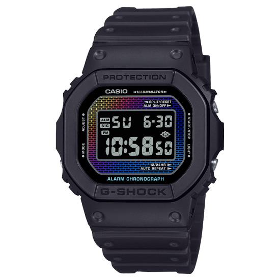 CASIO　腕時計 G-SHOCK Rainbow Brick Wall series　DW-5600RW-1JF