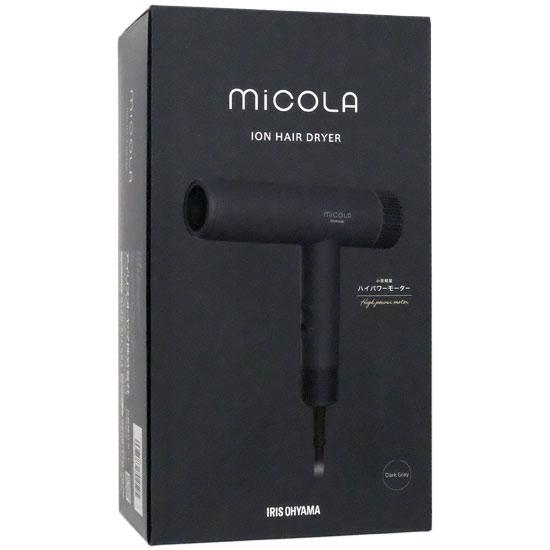 アイリスオーヤマ　マイナスイオンドライヤー MiCOLA　HDR-M401-H　ダークグ･･･