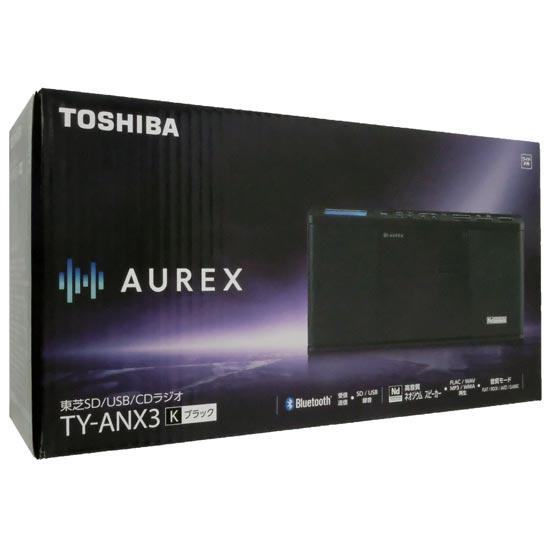 TOSHIBA　SD/USB/CDラジオ AUREX　TY-ANX3(K)　ブラック