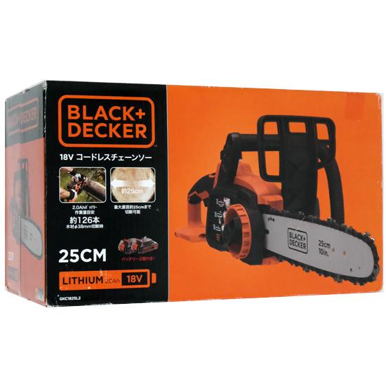 BLACK＆DECKER　コードレスチェーンソー 18V 2.0Ah 250mm　GKC1825L2