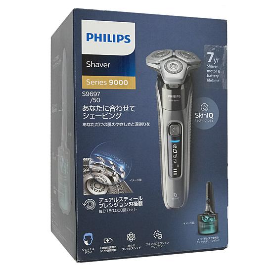 PHILIPS　ウェット＆ドライ電気シェーバー　9000シリーズ S9697/50　ダークク･･･