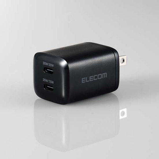 ELECOM　USB Power Delivery 35W AC充電器 MPA-ACCP9335BK　ブラック