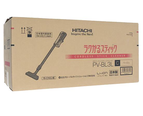 日立　コードレス式スティッククリーナー ラクかるスティック　PV-BL3L(C)　･･･