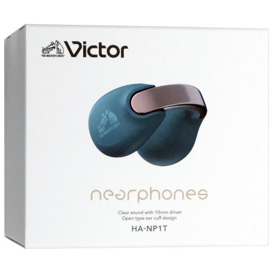 JVC　完全ワイヤレスイヤホン Victor nearphones　HA-NP1T-A　ティールブルー