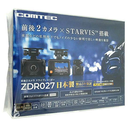 コムテック　ドライブレコーダー 前後2カメラ　ZDR027