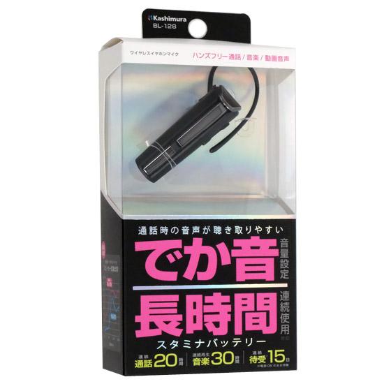 カシムラ　ワイヤレスイヤホンマイク スタミナ＆大音量　BL-128　ブラック