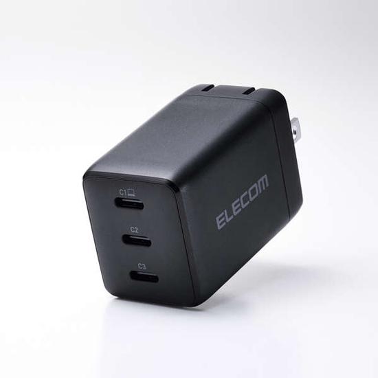 ELECOM　USB Power Delivery 67W AC充電器　MPA-AC11267BK　ブラック