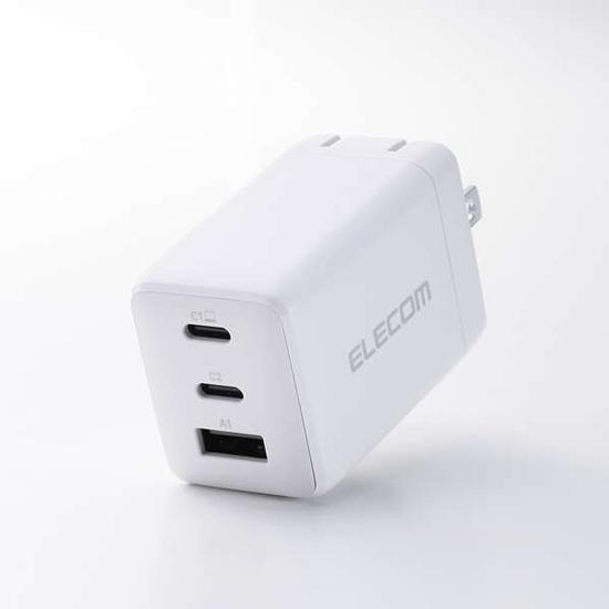 ELECOM　USB Power Delivery 67W AC充電器　MPA-AC10367WH　ホワイト