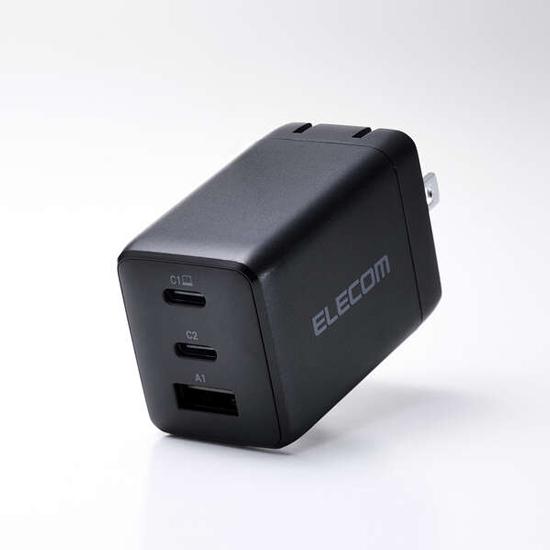 ELECOM　USB Power Delivery 67W AC充電器　MPA-AC10367BK　ブラック
