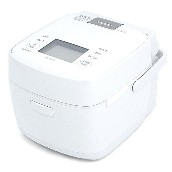 三菱電機　IHジャー炊飯器 備長炭 炭炊釜 3.5合炊き　NJ-SE06H-W　白亜麻