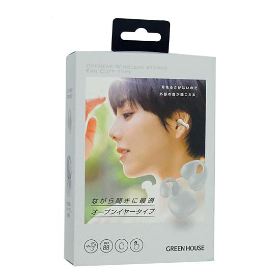 グリーンハウス　オープンイヤー ワイヤレスイヤホン イヤーカフタイプ GH-OW･･･