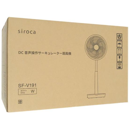 siroca　DC音声操作サーキュレーター扇風機 シロカのポチタマ扇　SF-V191(W)･･･
