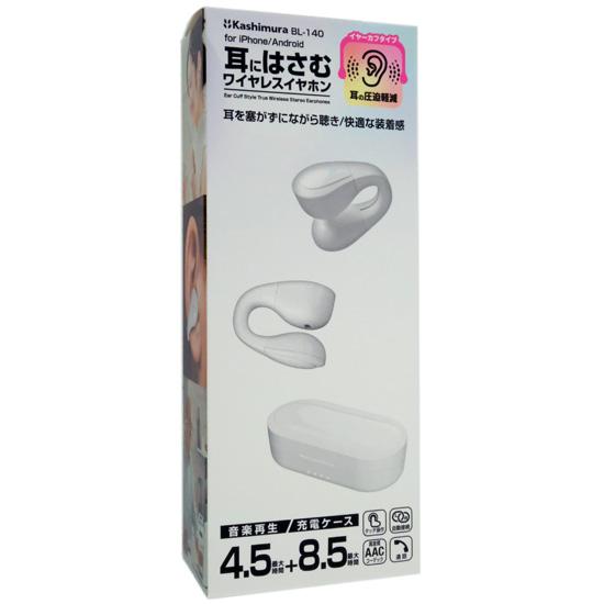 カシムラ　完全ワイヤレスイヤホン オープンイヤー　BL-140　ホワイト