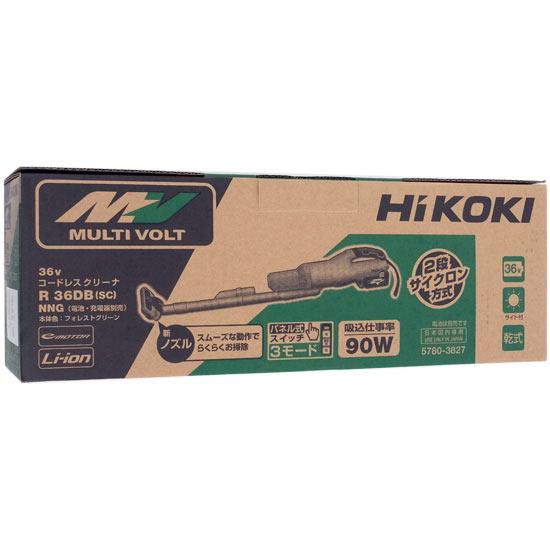 HiKOKI　コードレスクリーナ 本体のみ　R36DB(SC)(NNG)　フォレストグリーン