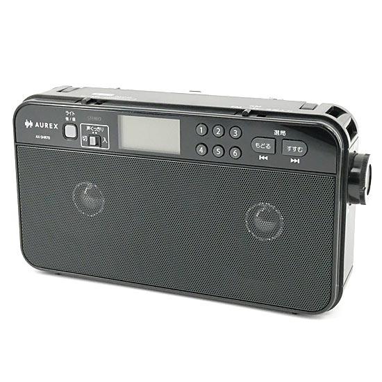TOSHIBA　LEDライト付きホームラジオ AUREX　AX-SHR70(K)　ブラック