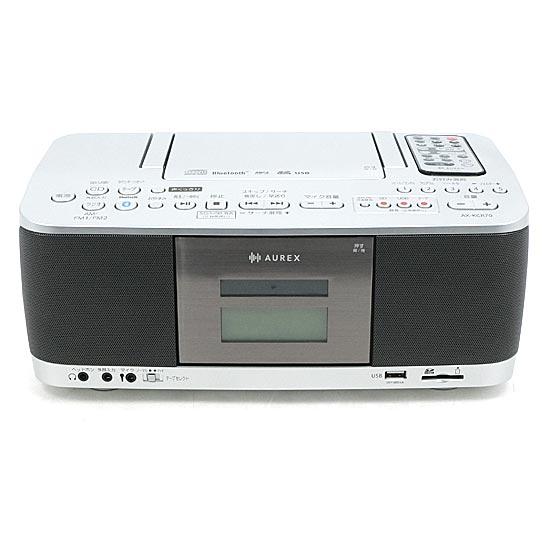 TOSHIBA　SD/USB/CDラジオカセットレコーダー AUREX　AX-KCR70(S)　シルバー
