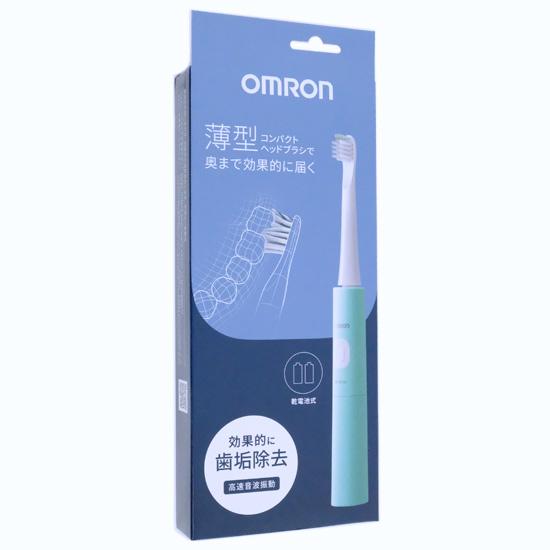 OMRON　音波式電動歯ブラシ 乾電池式　HT-B2160-G　グリーン