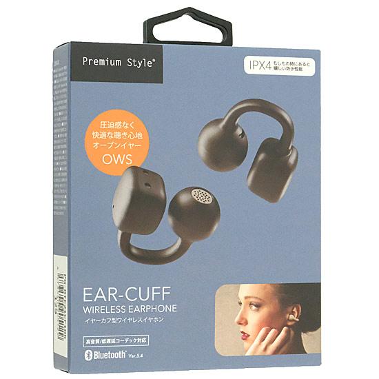 PGA　イヤーカフ型 ワイヤレスイヤホン Premium Style PG-BTE21CF1BK　ブラッ･･･