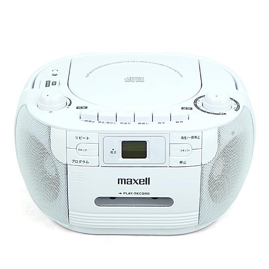 maxell　ポータブルCDラジオカセットレコーダー MXCR-100　ホワイト