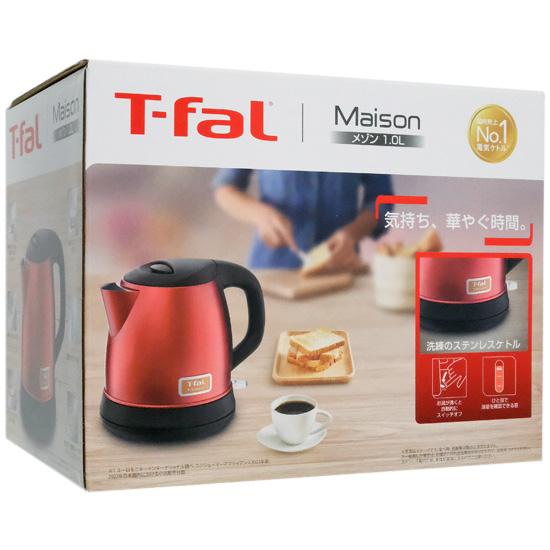 ティファール　電気ケトル メゾン 1.0L　KI271FJP　ワインレッド