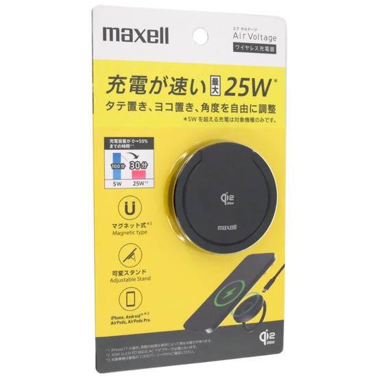 maxell　Qi対応ワイヤレス充電器 エアボルテージ　WP-PD31BK　ブラック