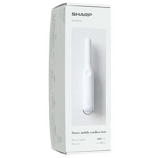 SHARP　パワーモバイルコードレスアイロン　IB-S510B-W　ルミナスホワイト