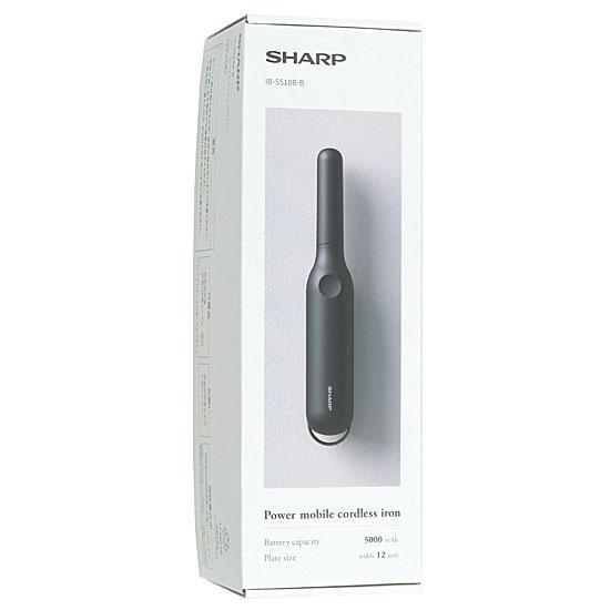 SHARP　パワーモバイルコードレスアイロン　IB-S510B-B　スムースブラック