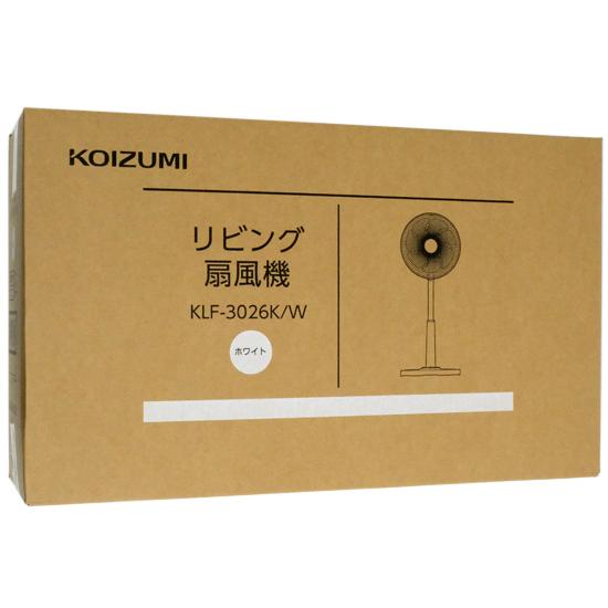 KOIZUMI　リビング扇風機　KLF-3026K/W　ホワイト