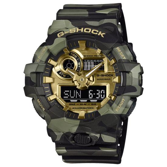CASIO　腕時計 G-SHOCK BOLD CAMO Series CAMO AND GOLD　GA-700CMG-3AJF