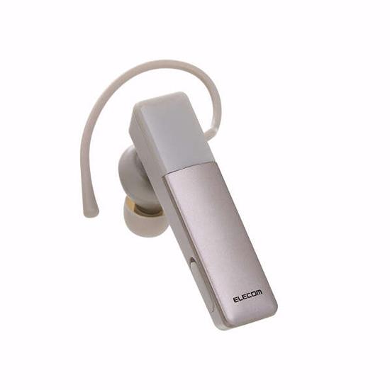 ELECOM　Bluetoothワイヤレスヘッドセット　LBT-HSC21MPBE　ベージュ