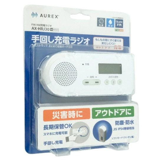 TOSHIBA　手回し充電ラジオ AUREX　AX-HRJ30(W)　ホワイト