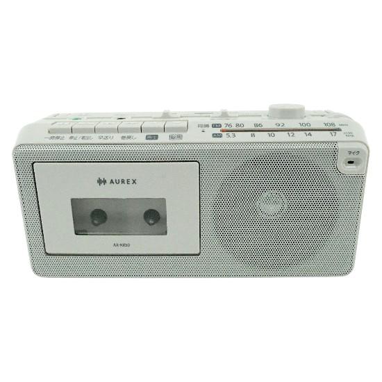 TOSHIBA　ラジオカセットレコーダー AUREX　AX-KR50(H)　グレー