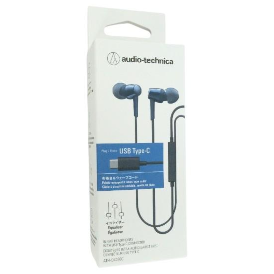 audio-technica　USB Type-C用イヤホン　ATH-CKD30C BL　ブルー