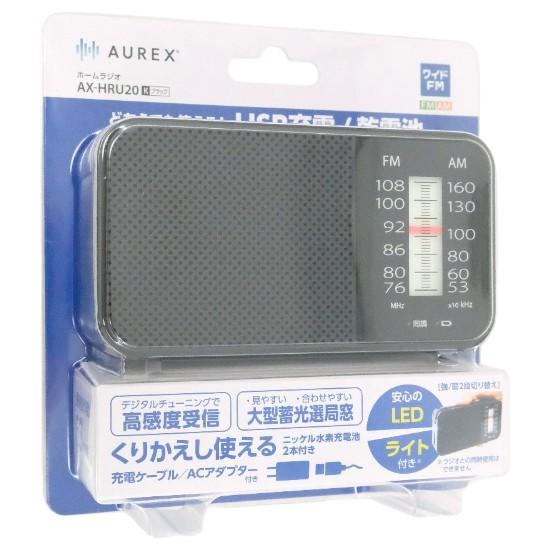 TOSHIBA　LEDライト付きホームラジオ AUREX　AX-HRU20(K)　ブラック