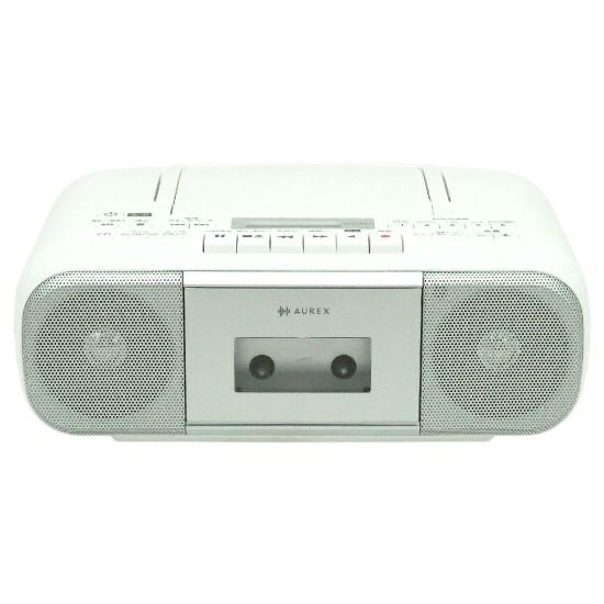 TOSHIBA　CDラジオカセットレコーダー AUREX　AX-KCRR60(S)　シルバー