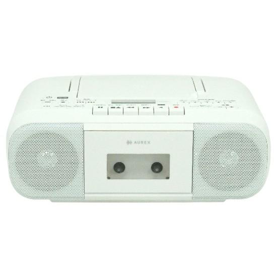 TOSHIBA　CDラジオカセットレコーダー AUREX　AX-KCR60(W)　ホワイト
