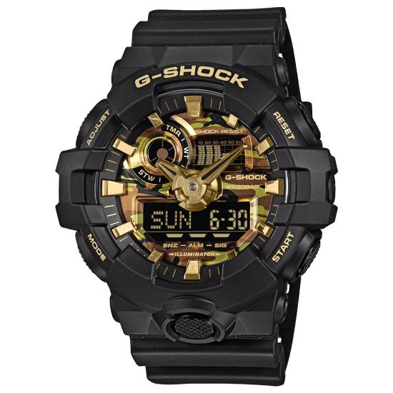 CASIO　腕時計 G-SHOCK BOLD CAMO Series CAMO AND GOLD　GA-700CF-1AJF