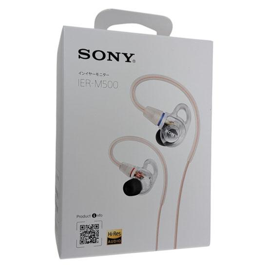SONY　ステレオヘッドホン　IER-M500 (W)　クリア