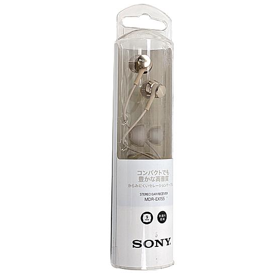SONY　密閉型インナーイヤーレシーバー　MDR-EX155 (N)　ゴールド