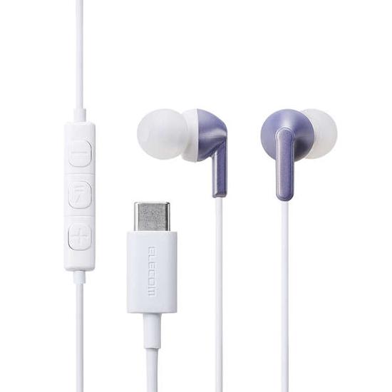 ELECOM　マイク付き 有線イヤホン USB Type-C カナル型　EHP-DF19CMPU　ライ･･･