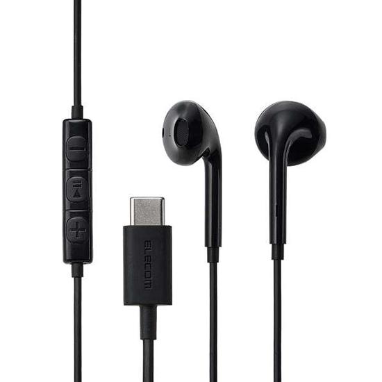 ELECOM　マイク付き 有線イヤホン USB Type-C インナーイヤー型　EHP-DF18IMB･･･