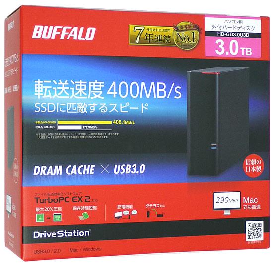BUFFALO 外付HDD　DriveStation HD-GD3.0U3D　3.0TB